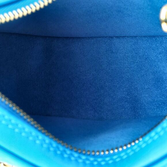 Louis Vuitton Loop Handbag Nanogram Embossed Leather Blue - Picture 5 of 7